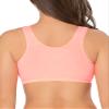 Fruit of The Loom Women's Built Up Tank Style Sports Bra Kaleidoscope/Kaleidoscope/White/White/Peach/Peach 38 view 4