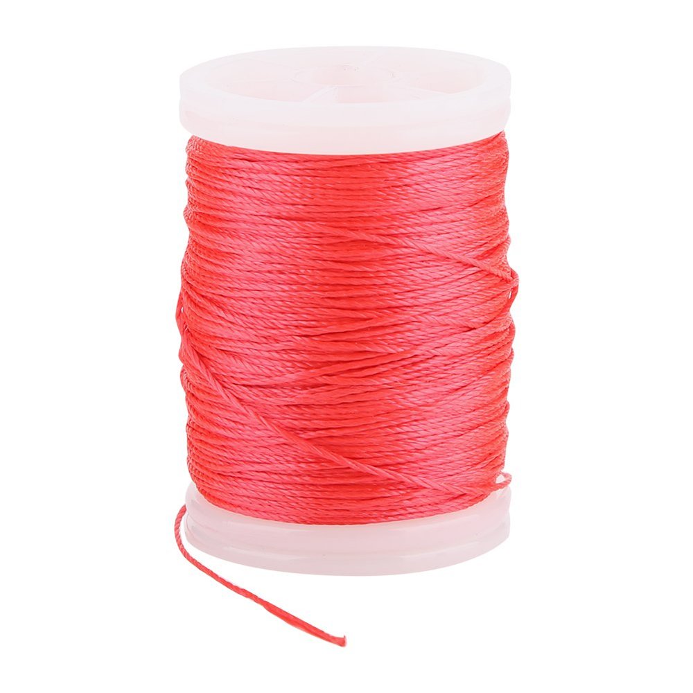 Cryfokt Nylon Serving Thread, Bow String Serving Thread, Serving Thread Nylon Serving 120m for Archery Supplies Bowstring (Red)