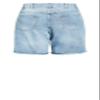 City Chic Women's Apparel Women's Plus Size Short SUPA Split, Light WASH view 4