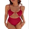 Blooming Jelly Womens One Piece Swimsuit Tummy Control Bathing Suit 2026 Sexy Slimming Flattering Cute Cheeky High Cut Out Ladies Swimwear (X-Large, Red) view 1