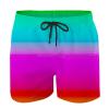 Ymosrh Mens Bathing Suit, Board Shorts Men's Stretch Shorts Men Swimming Trunks Tall Summer Swim Quick Dry Shorts with Pockets Plus Gradient Print Beach Shorts for Big and Swim Bathing (5XL, Purple) view 2