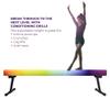 YANGG 6FT/8FT Gymnastic Balance Beam,Adjustable High and Low Level Floor Beam - Highly Stable - Gym Practice Training Equipment for Kids Children Girls Home (Rainbow, 8 FT) view 4