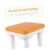 WOONEKY Sturdy Non- Stool for Boys and Girls Imitation Leather Shoe Changing Stool Comfortable for Home Use for Safe Toy Use view 4