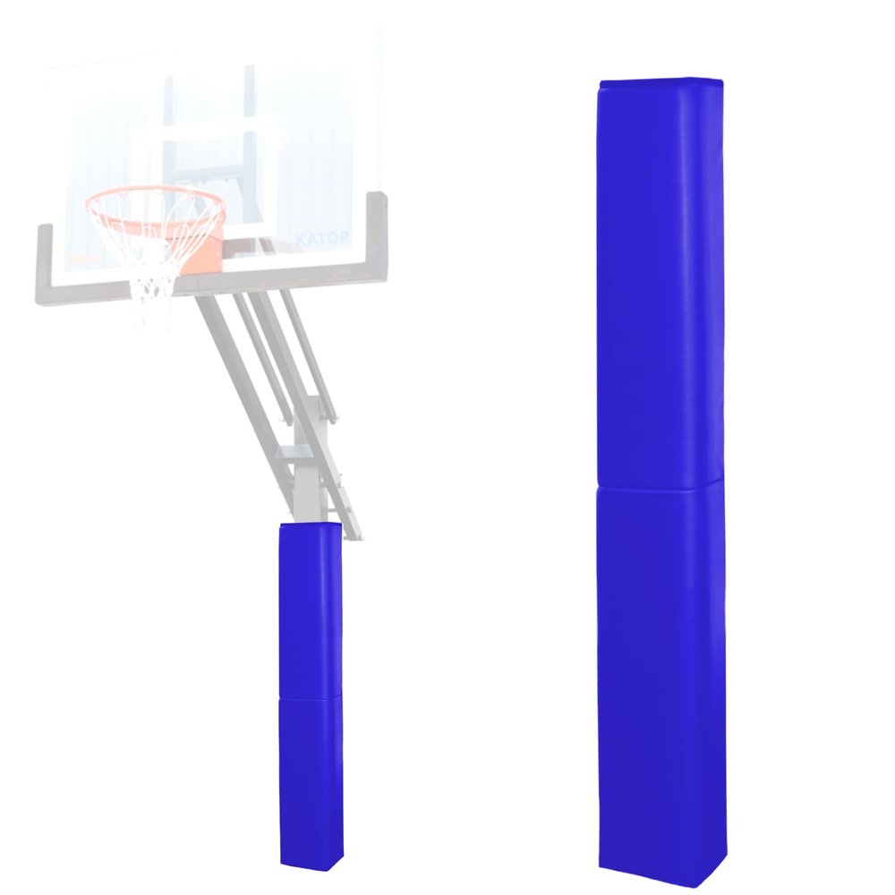 Katop Square Basketball Pole Pad, Heavy Duty Protective Pole Padding Fits 5"x5", 6"x6" Pole&Base, Durable UV-Resistant Waterproof Basketball Hoop Padding for Player Safety Outdoor and Indoor