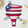 Fattyeery Women Bikini Set Puerto Rico Flag Two Piece Swimsuit Swimwear Bathing Suit Tankini Swimsuit Set 2XL view 3