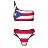 Fattyeery Women Bikini Set Puerto Rico Flag Two Piece Swimsuit Swimwear Bathing Suit Tankini Swimsuit Set 2XL view 4