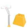 Katop Square Basketball Pole Pad, Heavy Duty Protective Pole Padding Fits 5"x5", 6"x6" Pole&Base, Durable UV-Resistant Waterproof Basketball Hoop Padding for Player Safety Outdoor and Indoor view 1