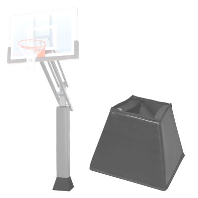 Katop Square Basketball Pole Pad, Heavy Duty Protective Pole Padding Fits 5"x5", 6"x6" Pole&Base, Durable UV-Resistant Waterproof Basketball Hoop Padding for Player Safety Outdoor and Indoor