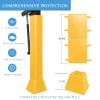 Katop Square Basketball Pole Pad, Heavy Duty Protective Pole Padding Fits 5"x5", 6"x6" Pole&Base, Durable UV-Resistant Waterproof Basketball Hoop Padding for Player Safety Outdoor and Indoor view 2