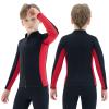 REALON Kids Wetsuit Top Jacket for Boys Girls Toddler Youth, Children's Wet Suit Shirt Neoprene 3mm Long Sleeve Front Zipper Swimsuit for Swimming Surfing Dive Snorkeling Water Sports view 1