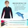 REALON Kids Wetsuit Top Jacket for Boys Girls Toddler Youth, Children's Wet Suit Shirt Neoprene 3mm Long Sleeve Front Zipper Swimsuit for Swimming Surfing Dive Snorkeling Water Sports view 3