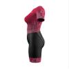 Sparx Aero Triathlon Suit Women Short Sleeve Tri Suit Women Running Swimming Cycling SkinSuit (US Burgundy, 2XL) view 3
