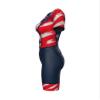 Sparx Aero Triathlon Suit Women Short Sleeve Tri Suit Women Running Swimming Cycling Skinsuit (US Flag, 2XL) view 3
