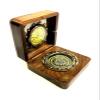 Authentic Gift Collection Clock and Compass Inside Fitted in Rosewood Box A Wonderful Gift view 3