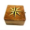 Authentic Gift Collection Clock and Compass Inside Fitted in Rosewood Box A Wonderful Gift view 4