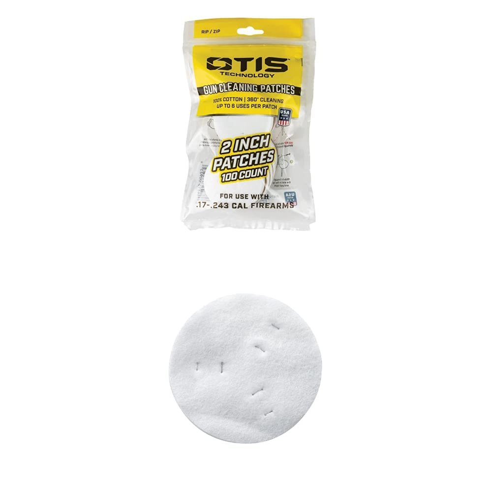 Otis Small Caliber Patches (100) & Otis Technology Cleaning Patches 3 in. 100 pk, Multi