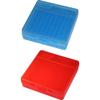 MTM P-100-9-24 Ammo Box 100 Round Flip-Top 9mm 380 ACP, Clear Blue & MTM 100 Round Flip-Top Ammo Box 40/45/10MM Cal (Clear Red) view 1
