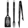 Siskiyou Sports NFL Chicago Bears 3 pc Monochromatic BBQ Set, Black,One Size view 1