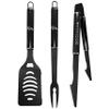 Siskiyou Sports NFL Denver Broncos 3 pc Monochromatic BBQ Set, Black,One Size view 1