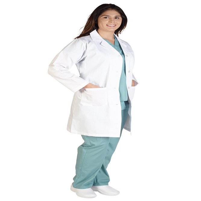 ACTIVE UNIFORMS Womens lab Coat - Lab Coat (XX-Small)