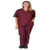 ACTIVE UNIFORMS Mens Scrub Set Medical Scrub Top and Pants (X-Small, Burgundy) view 4