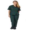 ACTIVE UNIFORMS Mens Scrub Set Medical Scrub Top and Pants (Large, Hunter Green) view 4