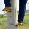 Naroote Tree Climbing Spikes, High Strength and Anti Slip Concrete Pole Climbing Shoes Tree Climbing Gear with Adjustable Shoe Strap for Tree Work and Electrical Systems view 4