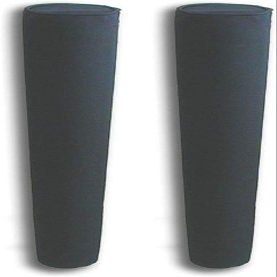 48 in Pair of Black Mad Dog Products Boat Trailer Guide Pole Pad with Capped Ends - Heavy Duty UV Fade Proof Canvas - Sold in Pairs - Made in USA