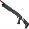 Evike Airsoft - CYMA Standard Metal M870 3-Round Burst Multi-Airsoft Shotshell Loading Airsoft Shotgun (Model: Retractable Stock CQB Metal)