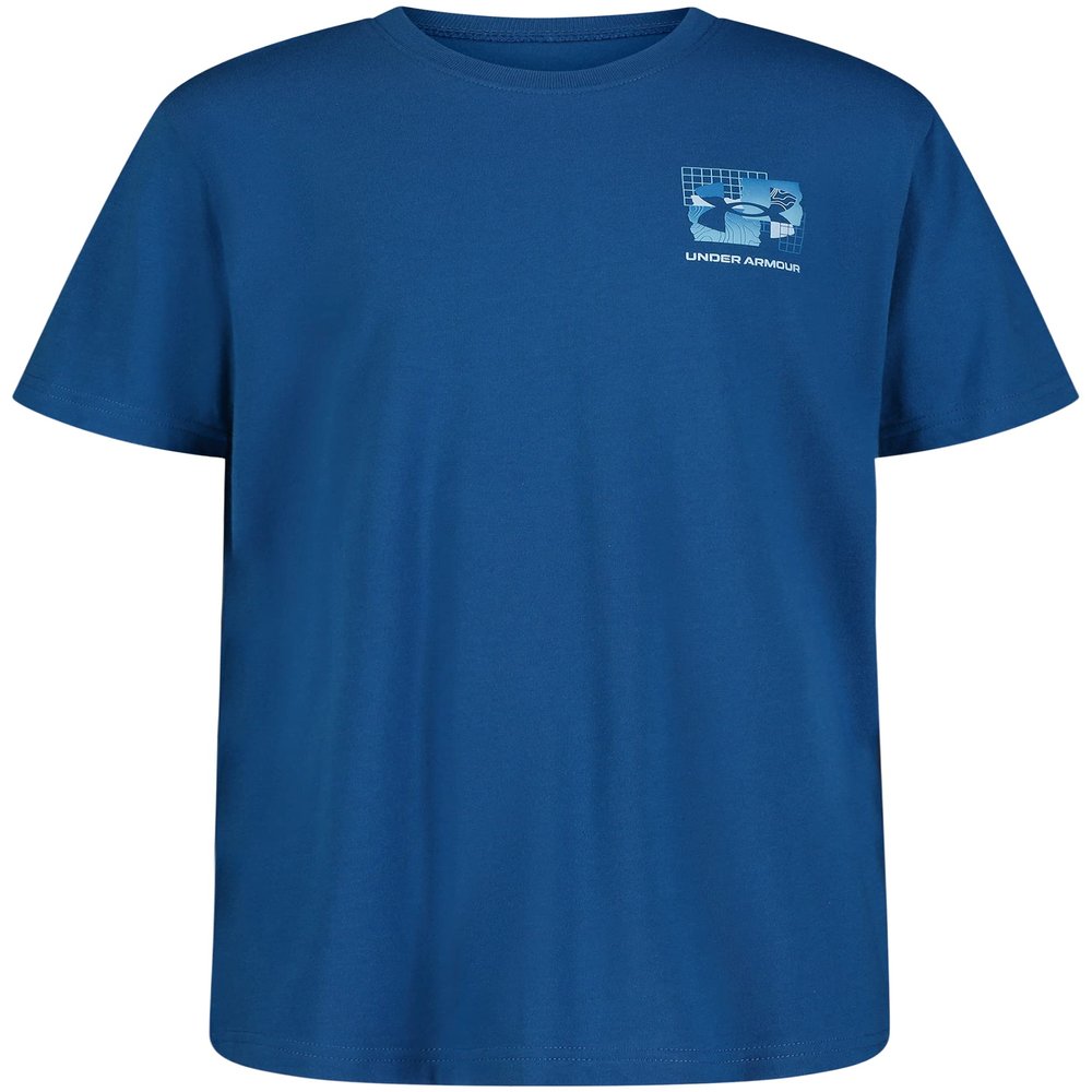 Under Armour Boys' Outdoor Short Sleeve T-Shirt, Crewneck, Varsity Blue