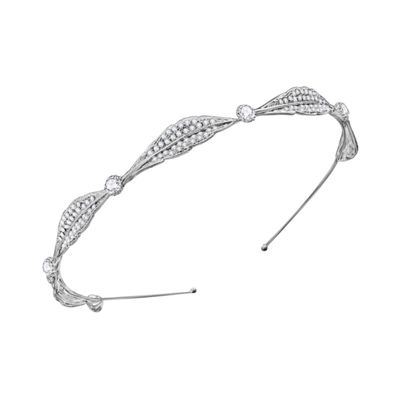 Beavorty Bridal Headband Rhinestones Handmade Elegant Hair Accessory for Weddings Parties and Photography Design for