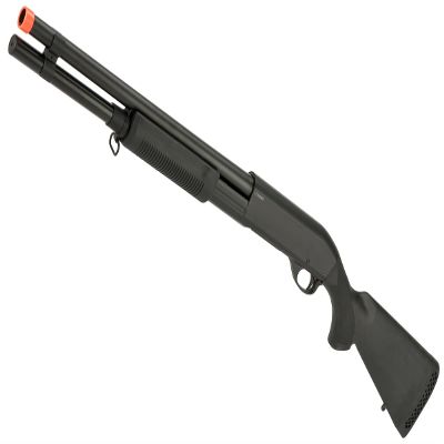 Evike Airsoft - CYMA Standard Metal M870 3-Round Burst Multi-Airsoft Shotshell Loading Airsoft Shotgun (Model: Full Stock Metal) - (PID: 63533)