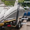 48 in Pair of Red Mad Dog Products Boat Trailer Guide Pole Pad with Capped Ends - Heavy Duty UV Fade Proof Canvas - Sold in Pairs - Made in USA view 3