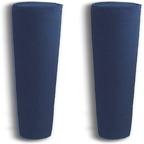 48 in Pair of Navy Mad Dog Products Boat Trailer Guide Pole Pad with Capped Ends - Heavy Duty UV Fade Proof Canvas - Sold in Pairs - Made in USA