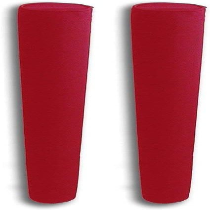 60 in Pair of Red Mad Dog Products Boat Trailer Guide Pole Pad with Capped Ends - Heavy Duty UV Fade Proof Canvas - Sold in Pairs - Made in USA