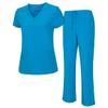 ACTIVE UNIFORMS Mens Scrub Set Medical Scrub Top and Pants (Small, Water Blue) view 1