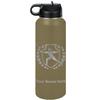LaserGram Personalized Water Bottle, Fencing, Stainless Steel Double Wall Vacuum Insulated with Flip Top Straw, Custom Engraved Gift (40oz / 1180ml Camo Green) view 1