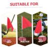 INOOMP 2sets Portable Golfing Flags Hole Cup Tray Golf Flags for Practice and Training Golfing view 3
