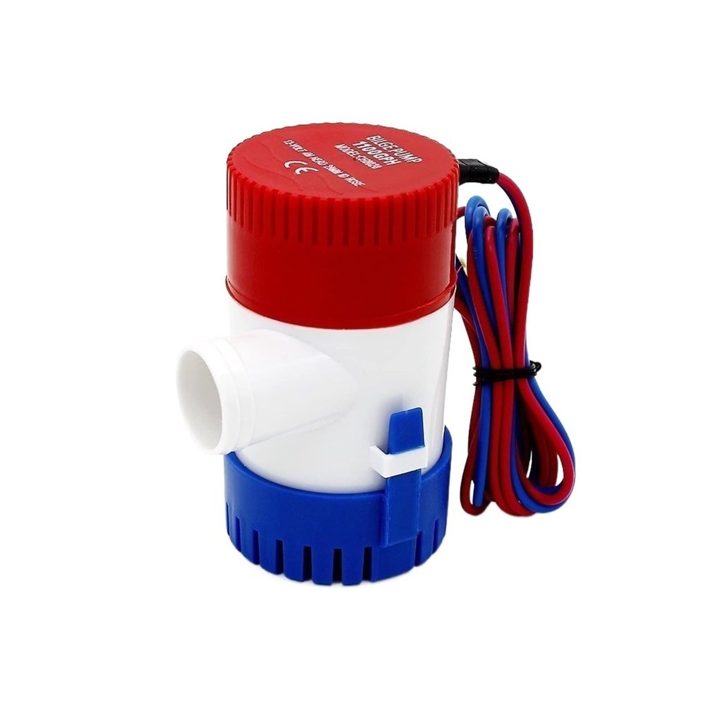 Bomba de agua de diafragma autocebante 750GPH 12V/24V Bilge Water Pump for Boat (Size : 500GPH 12V)
