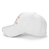 Custom Baseball Cap Design Your Own Hats Custom Hats Logo Personalized Baseball Cap White view 3