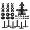 T Slot Bolts for Roof Rack Cross Bars, Platform, Cargo Basket, Stainless Square T Track Bolt Adapter to Secure Bike/Ski/Kayak Rack, Solar Panel, Awning, 4mm Thick view 1