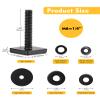 T Slot Bolts for Roof Rack Cross Bars, Platform, Cargo Basket, Stainless Square T Track Bolt Adapter to Secure Bike/Ski/Kayak Rack, Solar Panel, Awning, 4mm Thick view 2