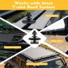 T Slot Bolts for Roof Rack Cross Bars, Platform, Cargo Basket, Stainless Square T Track Bolt Adapter to Secure Bike/Ski/Kayak Rack, Solar Panel, Awning, 4mm Thick view 4