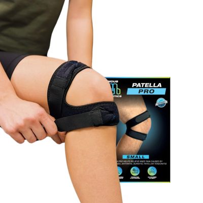 CROSSTRAP Patellar Tendon Support Strap (Small), Knee Pain Relief Adjustable Neoprene Knee Strap for Running, Hiking, Arthritis, Jumper, Tennis Injury Recovery, Pickleball