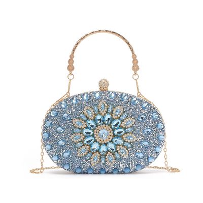 LUI SUI Women Rhinestone Evening Clutch Purse Bag Bling Glitter Sparkly Diamond Tote Bag Crystal Wedding Party Bag