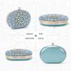 LUI SUI Women Rhinestone Evening Clutch Purse Bag Bling Glitter Sparkly Diamond Tote Bag Crystal Wedding Party Bag view 2