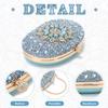 LUI SUI Women Rhinestone Evening Clutch Purse Bag Bling Glitter Sparkly Diamond Tote Bag Crystal Wedding Party Bag view 3