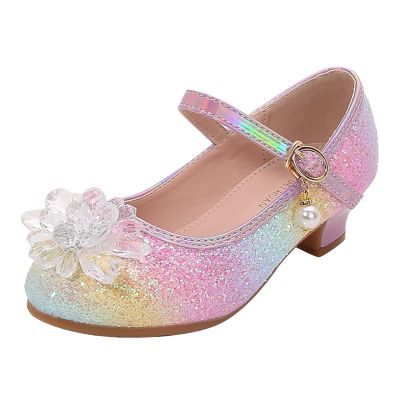 Baby Walking Shoes Children Shoes Fashion Flat Princess Shoes Bowknot Pearl Children Soft Sole Infant Jelly Sandals (Pink, 11 Little Child)