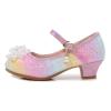 Baby Walking Shoes Children Shoes Fashion Flat Princess Shoes Bowknot Pearl Children Soft Sole Infant Jelly Sandals (Pink, 11 Little Child) view 3