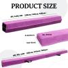 FINCOME 8FT Folding Balance Beam, Portable Gymnastics Beam Equipment with Non Slip Rubber Base & Suede Cover for Training/Practice/Professional Home Exercise view 2